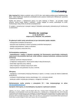 Doradca ds. Leasingu