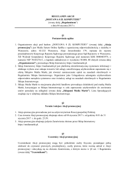 Szczegóły w regulaminie