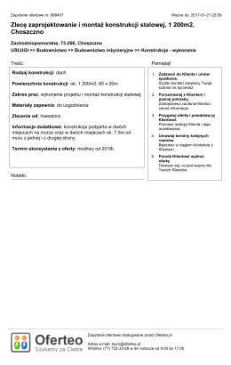 Zlecę zaprojektowanie i montaż konstrukcji stalowej, 1
