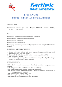 i. cel ii. termin, miejsce, program