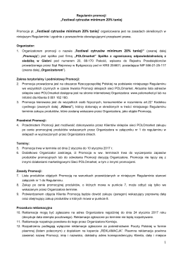 Załącznik nr 1 - regulamin
