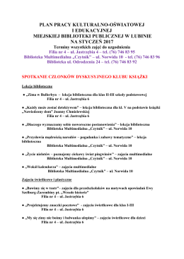 Szczeg&oacute;łowy plan pracy