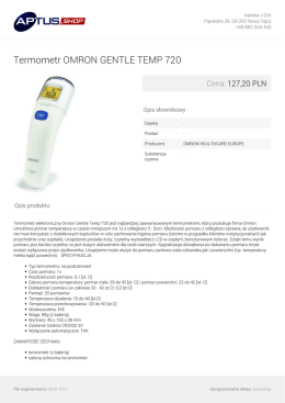 Termometr OMRON GENTLE TEMP 720