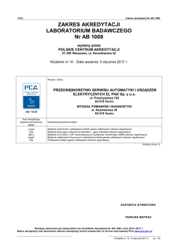 AB 1008 - Polskie Centrum Akredytacji