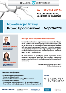 Nowelizacja Ustawy Prawo Upadłościowe i Naprawcze