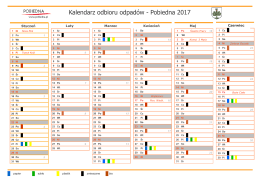 Kalendarz odbioru odpadów