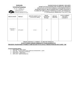 PROSIMY POJEMNIKI I WORKI Z ODPADAMI WYSTAWIAĆ PRZED