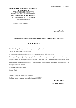 Pobierz ostrzeżenie meteorologiczne