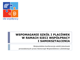 Koncepcja działania sieci - Lubelskie Samorządowe Centrum