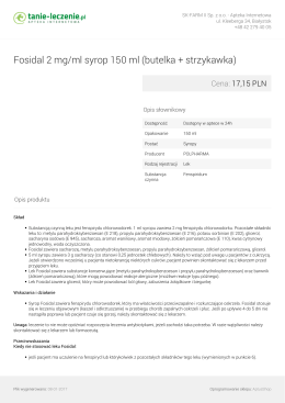 Fosidal 2 mg/ml syrop 150 ml (butelka + strzykawka)
