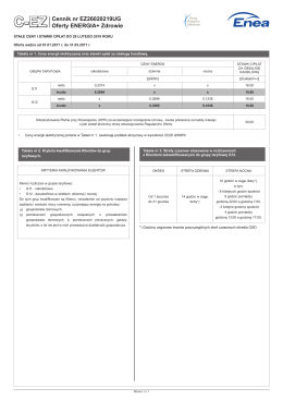 C-EZ Cennik nr EZ26020219UG Oferty ENERGIA+ Zdrowie