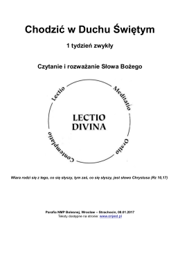 Chodzić w Duchu Świętym