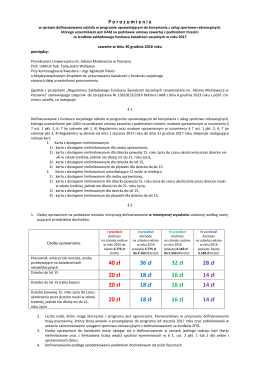 Porozumienie w sprawie dofinansowania udziału
