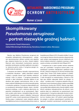 Nr 2/2016 - Narodowy Program Ochrony Antybiotyków