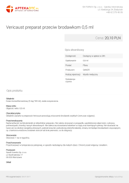 Vericaust preparat przeciw brodawkom 0,5 ml