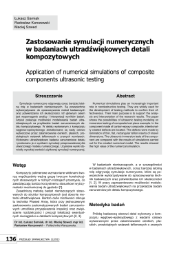 Zastosowanie symulacji numerycznych w badaniach