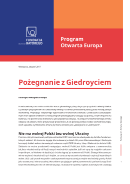 Pożegnanie z Giedroyciem - Fundacja im. Stefana Batorego