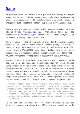 Od pewnego czasu na stronach IMGW pojawił się