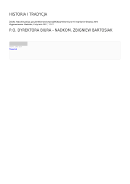 historia i tradycja po dyrektora biura