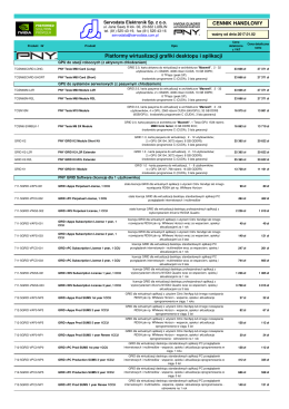 Cennik kart NVIDIA GRID vGPU
