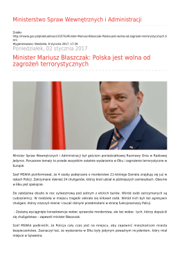 Generuj PDF - Ministerstwo Spraw Wewnętrznych i Administracji