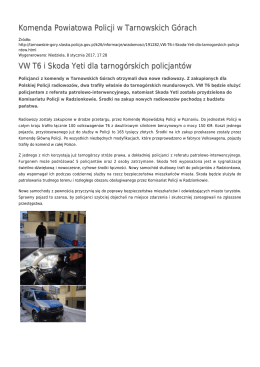 Generuj PDF - Komenda Powiatowa Policji w Tarnowskich Górach