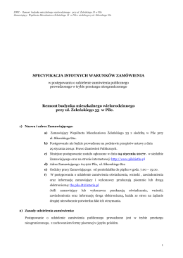 Specyfikacja - Pilskie TBS