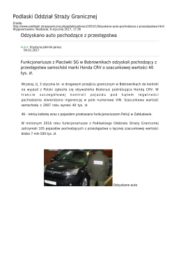 Generuj PDF z tej stronie - Podlaski Oddział Straży Granicznej