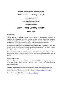 BERLIN – Targi „Zielony Tydzień”