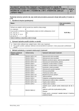 Metodické pokyny pro činnost AO – REV_NV 178/97