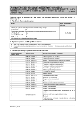 Metodické pokyny pro činnost AO – REV_NV 178/97