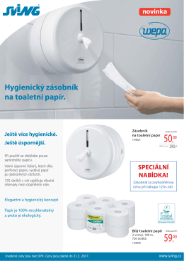 Hygienick&yacute; z&aacute;sobn&iacute;k na toaletn&iacute; pap&iacute;r.