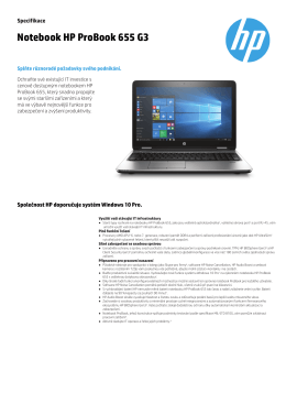 Notebook HP ProBook 655 G3