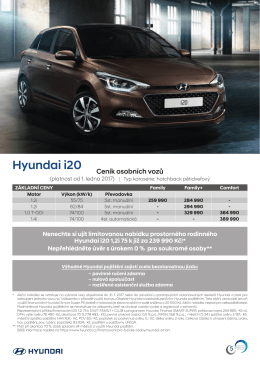 Hyundai i20 - Lenner Motors sro