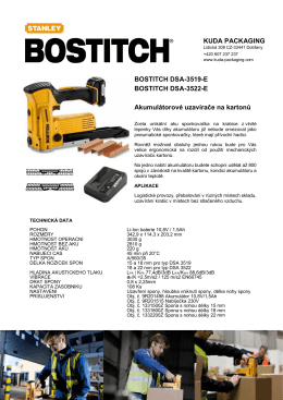 BOSTITCH DSA-3519-E BOSTITCH DSA-3522-E