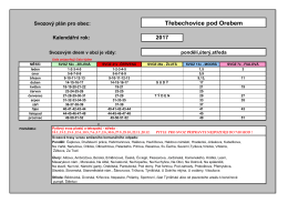 Svozov&yacute; pl&aacute;n pro obec - Třebechovice pod Orebem