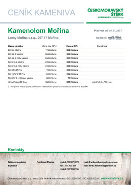 cen&iacute;k kameniva