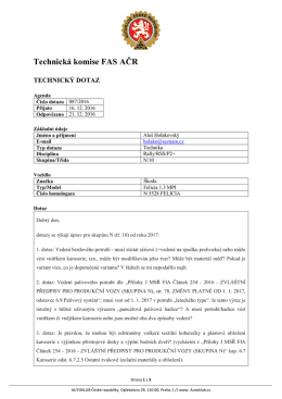 TD-087/2016 - ODPOVĚĎ - Škoda Felicia 1.6 MPi