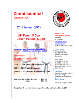 Zimní seminář - Karate-P