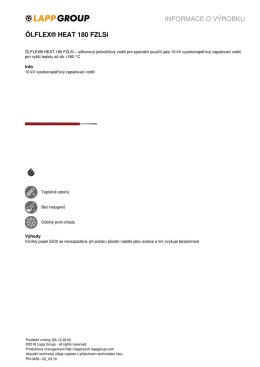 Informace o v&yacute;robku - LAPP KABEL sro