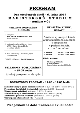 DOPROVODN&Yacute; PROGRAM