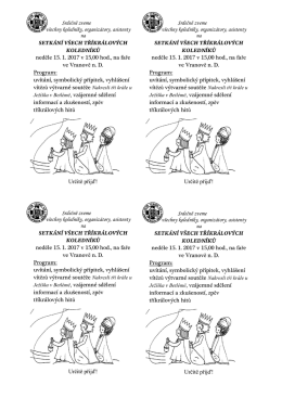 Srdečně zveme v&scaron;echny koledn&iacute;ky, organiz&aacute;tory, asistenty