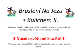 !!!Noční osvětlené kluziště!!!