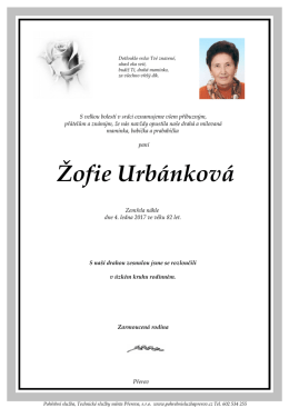 parte - Pohřebn&iacute; služba Přerov