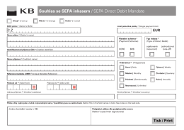 Souhlas se SEPA inkasem