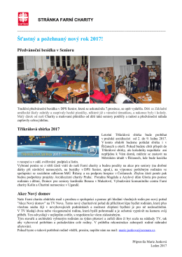 Stránka farní charity PDF