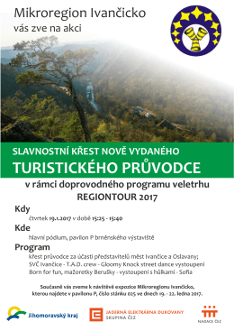 Křest turistického průvodce Mikroregionu Ivančicko