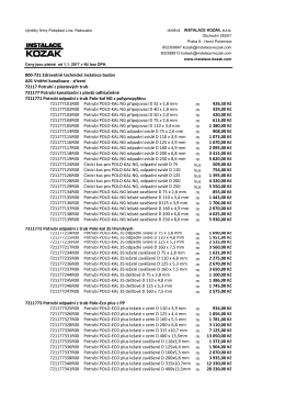 Cen&iacute;k prac&iacute; 2017 - Instalace Koz&aacute;k