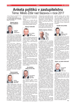 Anketa politiků v zastupitelstvu