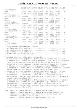 CENÍK KALKUL (01.01.2017 Vxx.39)